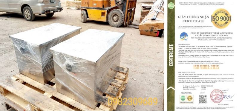 Bể tách mỡ và bể tách mỡ tổng cho dự án, nhà hàng, khách sạn, căn tin