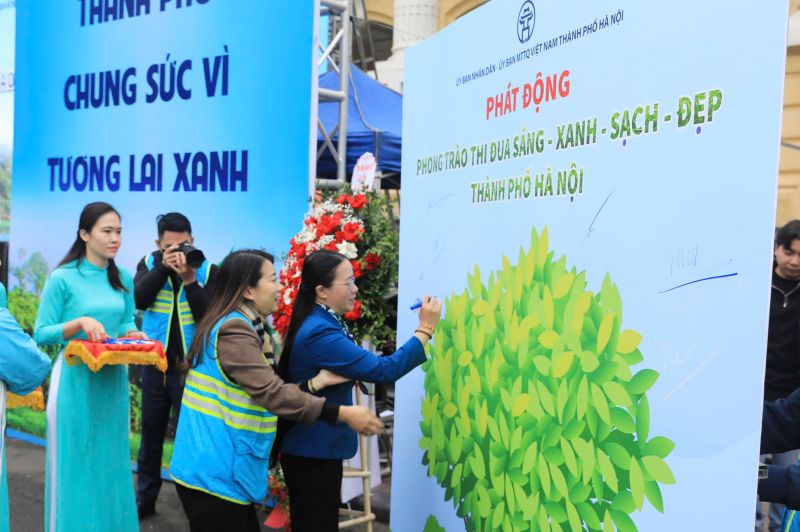 Phong trào “Sáng – Xanh – Sạch – Đẹp” ở Hà Nội: 7 hành động thiết thực vì một Thủ đô xanh